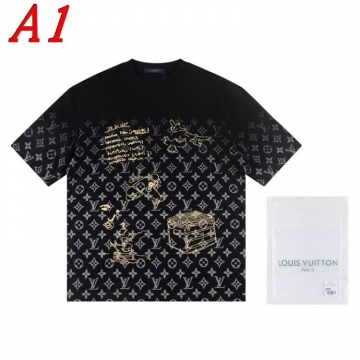  LOUIS VUITTONルイヴィトン 2025新作   ラウンドネック 半袖Tシャツ   ストリート系