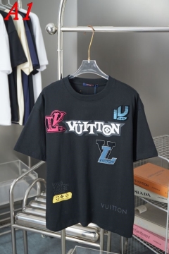  LOUIS VUITTONルイヴィトン 2025新作   ラウンドネック 半袖Tシャツ   スポーティ