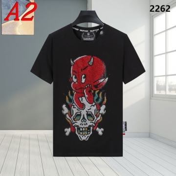  PHILIPP PLEINフィリッププレイン 2025新作   ラウンドネック 半袖Tシャツ   着回し可
