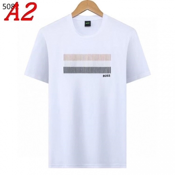 2025新作 HUGO BOSSヒューゴボス クルーネック 半袖Tシャツ エッジー