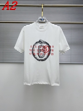  Maison Margielaメゾン マルジェラ 2025新作   ラウンドネック 半袖Tシャツ   フューチャリスティック