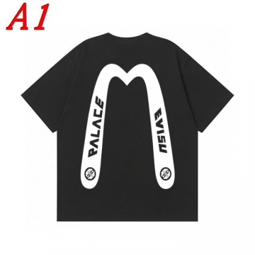 EVISUエヴィス 2025新作   ラウンドネック 半袖Tシャツ   エレメン...