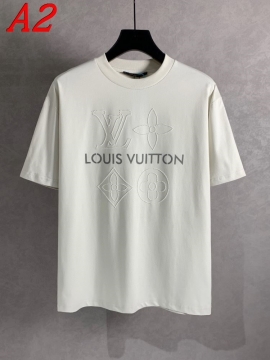  LOUIS VUITTONルイヴィトン 2025新作   ラウンドネック 半袖Tシャツ   エネルギッシュ
