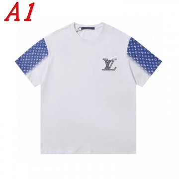  LOUIS VUITTONルイヴィトン 2025新作 クルーネック 半袖Tシャツ ナチュラル