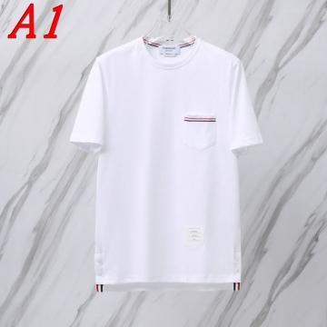 2025新作 THOM BROWNEトムブラウン ラウンドネック 半袖Tシャツ   インクルーシブ