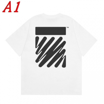  OFF-WHITEオフホワイト 2025新作 クルーネック 半袖Tシャツ ナチュラル