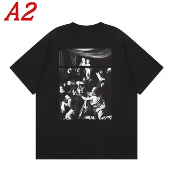  OFF-WHITEオフホワイト 2025新作 クルーネック 半袖Tシャツ エスケープ