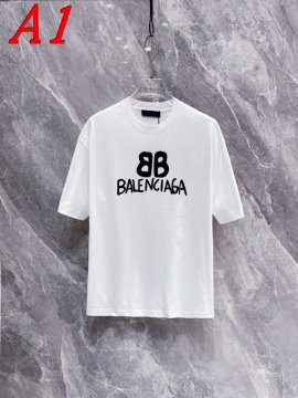  BALENCIAGAバレンシアガ 2025新作   ラウンドネック 半袖Tシャツ   ネーム入り