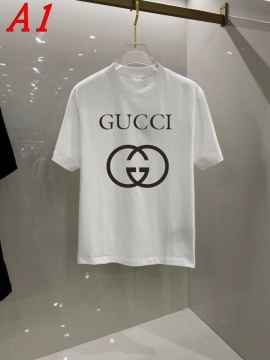 2025新作 GUCCIグッチ ラウンドネック 半袖Tシャツ   シンプル