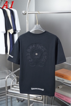 2025新作 CHROME HEARTSクロムハーツ ラウンドネック 半袖Tシャツ   コスパ良