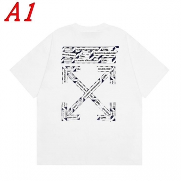  OFF-WHITEオフホワイト 2025新作   ラウンドネック 半袖Tシャツ   リラックス