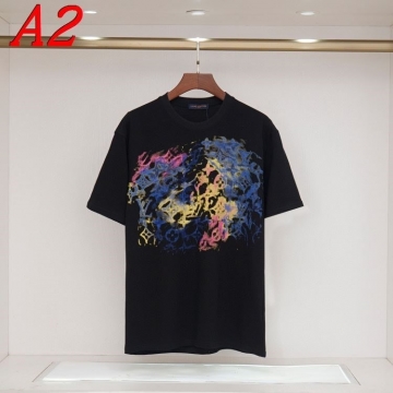 2025新作 LOUIS VUITTONルイヴィトン ラウンドネック 半袖Tシャツ   ロゴプリント