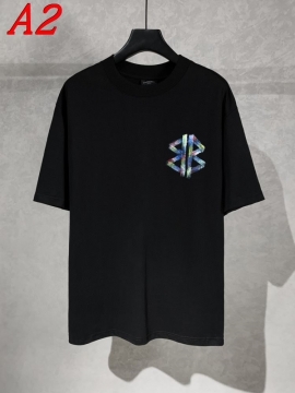  BALENCIAGAバレンシアガ 2025新作   ラウンドネック 半袖Tシャツ   ヴィンテージ風