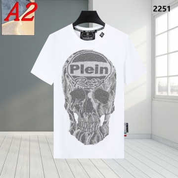 2025新作 PHILIPP PLEINフィリッププレイン ラウンドネック 半袖Tシャツ   ユニーク