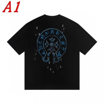 2025新作 CHROME HEARTSクロムハーツ クルーネック 半袖Tシャツ トレンドリーダー