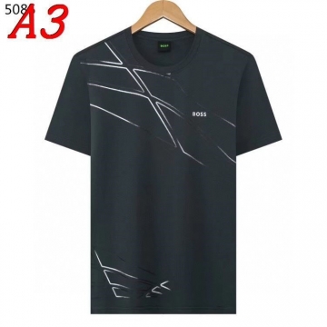2025新作 HUGO BOSSヒューゴボス クルーネック 半袖Tシャツ ノスタルジック