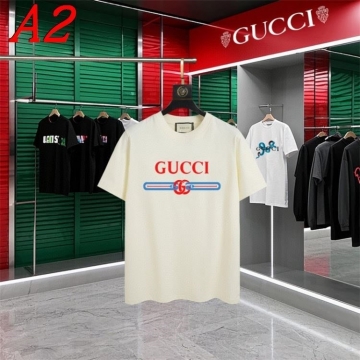 2025新作 GUCCIグッチ クルーネック 半袖Tシャツ エモ