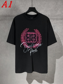  BALENCIAGAバレンシアガ 2025新作   ラウンドネック 半袖Tシャツ   デジタルプリント