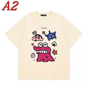  LOUIS VUITTONルイヴィトン 2025新作 クルーネック 半袖Tシャツ トレンドトップ