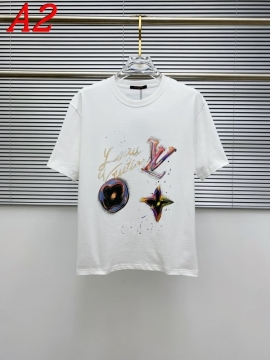 2025新作 LOUIS VUITTONルイヴィトン ラウンドネック 半袖Tシャツ   着回し可