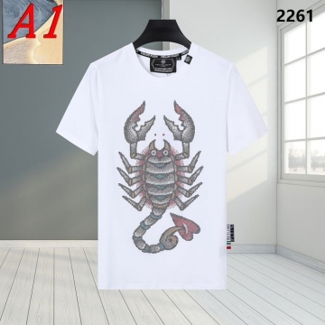  PHILIPP PLEINフィリッププレイン 2025新作   ラウンドネック 半袖Tシャツ   ファストファッション