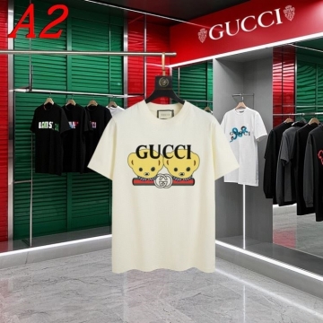  GUCCIグッチ 2025新作 クルーネック 半袖Tシャツ リラックス