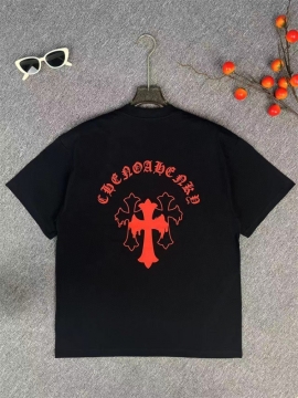 2025新作 CHROME HEARTSクロムハーツ クルーネック 半袖Tシャツ セレブ愛用