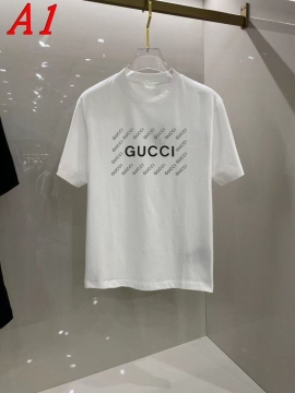 2025新作 GUCCIグッチ ラウンドネック 半袖Tシャツ   ノスタルジック