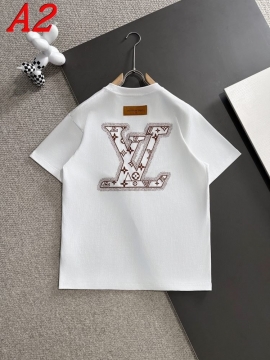  LOUIS VUITTONルイヴィトン 2025新作   ラウンドネック 半袖Tシャツ   フューチャリスティック