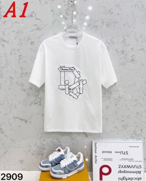 2025新作 DIORディオール ラウンドネック 半袖Tシャツ   エココンシャス