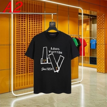 2025新作 LOUIS VUITTONルイヴィトン ラウンドネック 半袖Tシャツ   ノンフィクション
