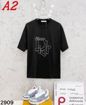 2025新作 DIORディオール ラウンドネック 半袖Tシャツ   エココンシャス