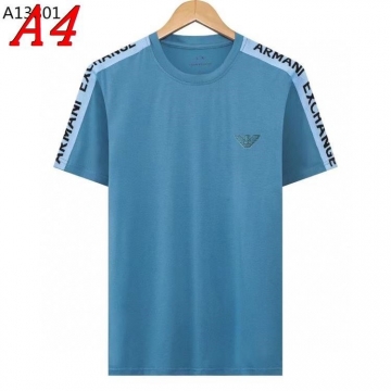 2025新作 ARMANIアルマーニ ラウンドネック 半袖Tシャツ   トラベル向け