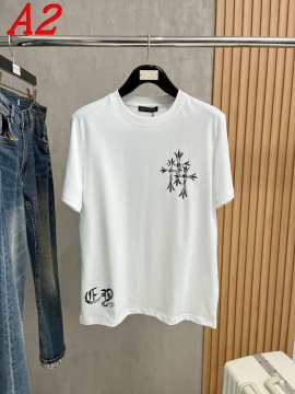 2025新作 CHROME HEARTSクロムハーツ ラウンドネック 半袖Tシャツ   ジェンダーレス