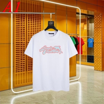  LOUIS VUITTONルイヴィトン 2025新作   ラウンドネック 半袖Tシャツ   ソフィスティケート