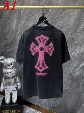 2025新作 CHROME HEARTSクロムハーツ クルーネック 半袖Tシャツ バイラル