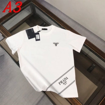  PRADAプラダ 2025新作   ラウンドネック 半袖Tシャツ   アンニュイ