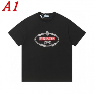 PRADAプラダ 2025新作 クルーネック 半袖Tシャツ ユニーク
