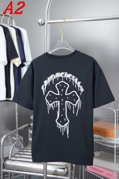 2025新作 CHROME HEARTSクロムハーツ ラウンドネック 半袖Tシャツ   デジタルプリント