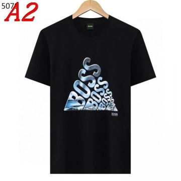 2025新作 HUGO BOSSヒューゴボス ラウンドネック 半袖Tシャツ   カジュアル