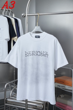 2025新作 BALENCIAGAバレンシアガ ラウンドネック 半袖Tシャツ   エネルギッシュ
