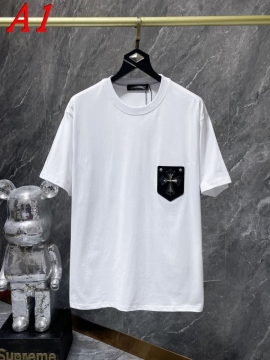 2025新作 CHROME HEARTSクロムハーツ クルーネック 半袖Tシャツ サステナブル