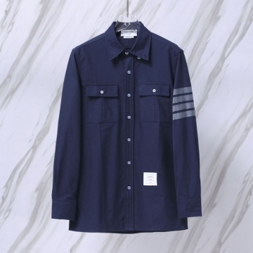 25新作 本物素材 THOM BROWNE トムブラウン シャツ 0=S 1=M 2=L 3=XL 4=XXL
