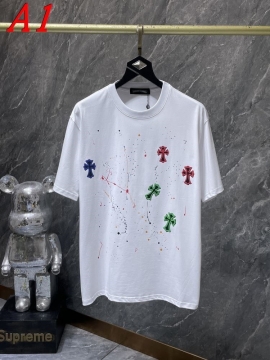  CHROME HEARTSクロムハーツ 2025新作   ラウンドネック 半袖Tシャツ   デイリー
