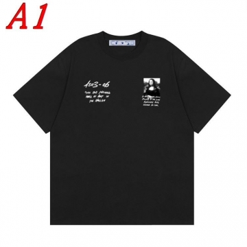  OFF-WHITEオフホワイト 2025新作   ラウンドネック 半袖Tシャツ   スローライフ
