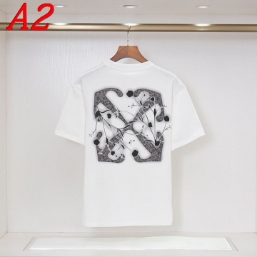  OFF-WHITEオフホワイト 2025新作   ラウンドネック 半袖Tシャツ   トレンドリーダー