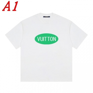 LOUIS VUITTONルイヴィトン 2025新作   ラウンドネック 半袖Tシャツ   エスニックモダン