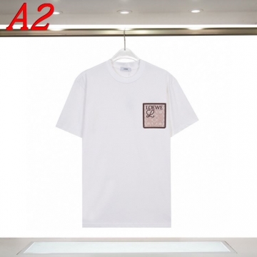 2025新作 LOEWEロエベ ラウンドネック 半袖Tシャツ   ディープ