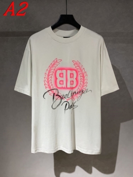  BALENCIAGAバレンシアガ 2025新作   ラウンドネック 半袖Tシャツ   デジタルプリント