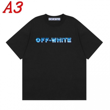  OFF-WHITEオフホワイト 2025新作 クルーネック 半袖Tシャツ ネーム入り